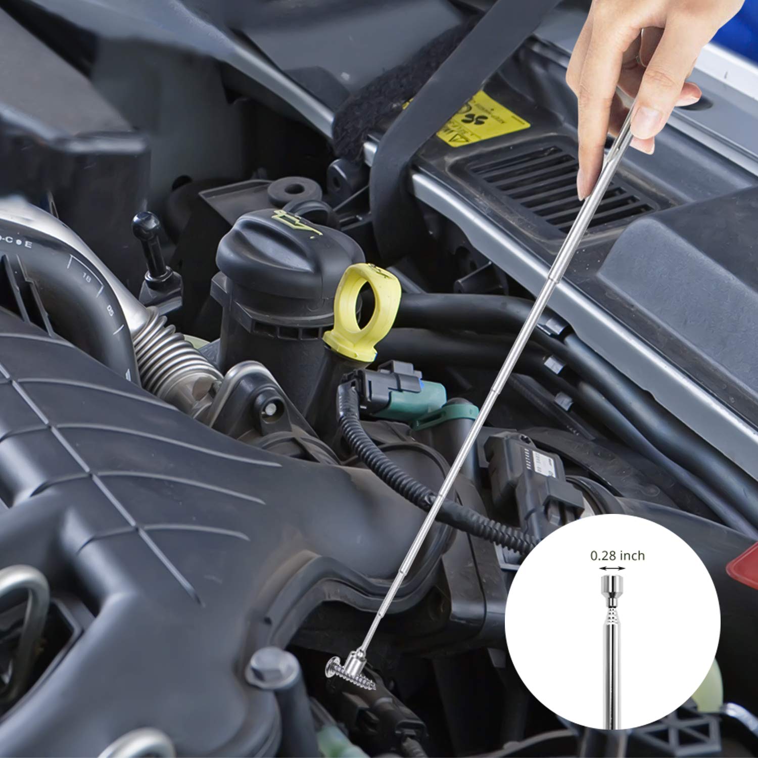 VIBELITE non-slip handle provides comfortable, secure grip.