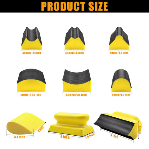 VIBRATITE interchangeable convex and concave shapes for curved surfaces.