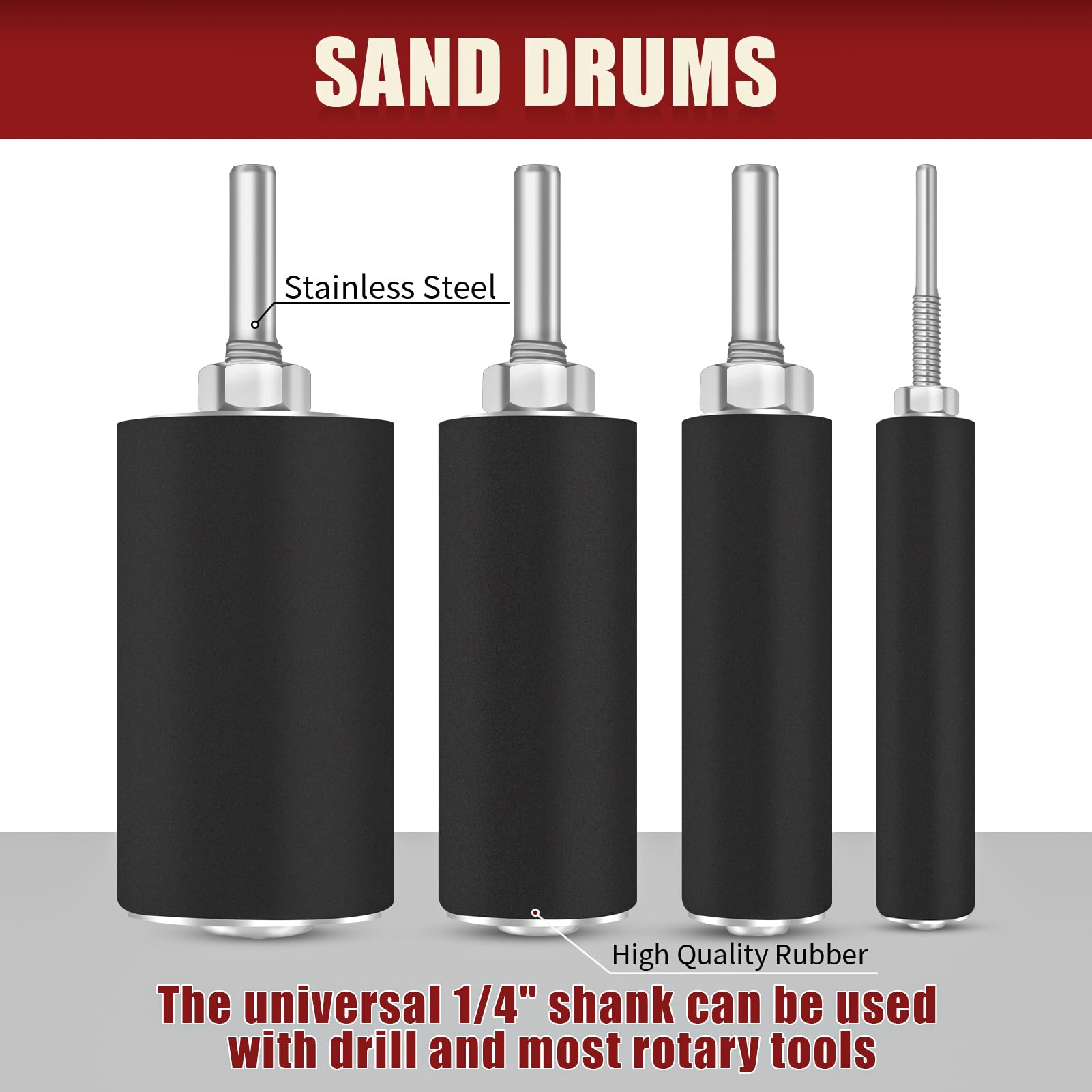 VIBRATITE one-and-a-half-inch drum sanding for large-radius work