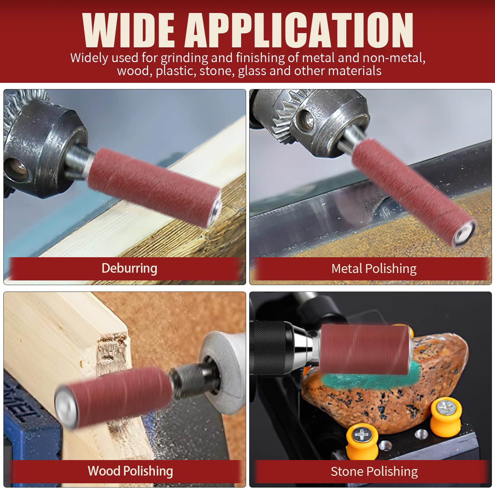 VIBRATITE 120-grit sanding sleeve delivers smooth finishes on wood and plastic