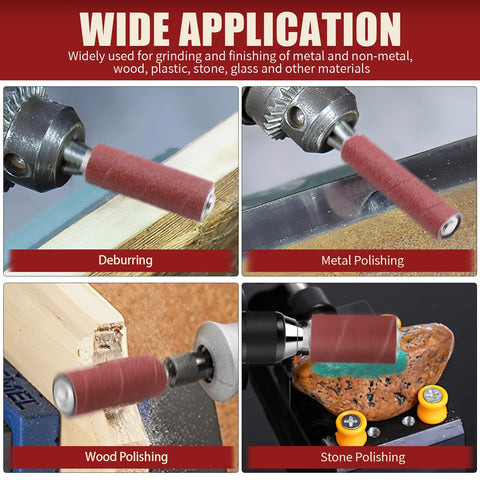 VIBRATITE 120-grit sanding sleeve delivers smooth finishes on wood and plastic