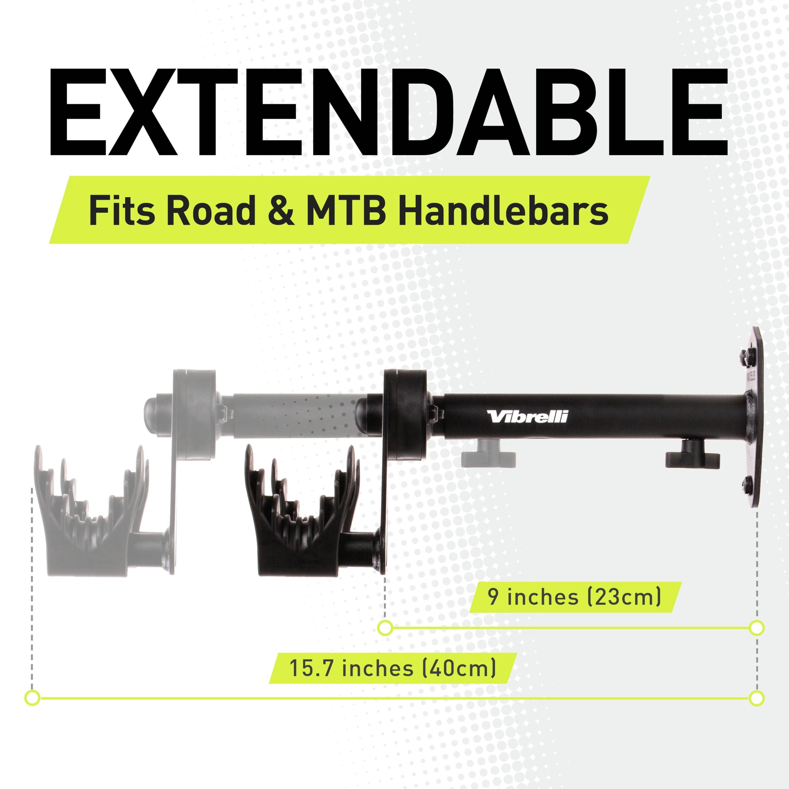 Vibrelli space-saving garage use demonstrates clutter-free vertical bike storage.