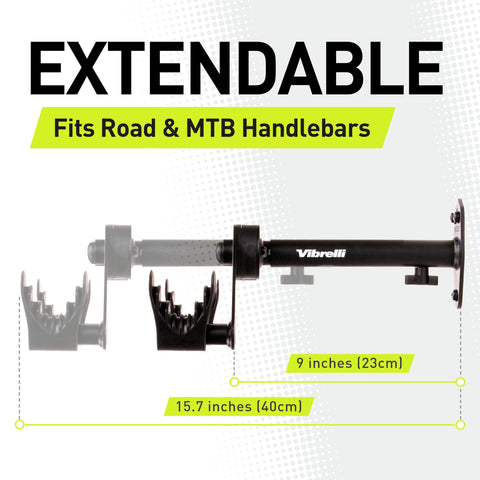 Vibrelli space-saving garage use demonstrates clutter-free vertical bike storage.