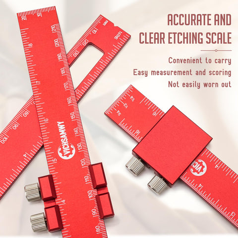 VICHSAMWY knurled thumbscrews enable quick, stable adjustment during marking.