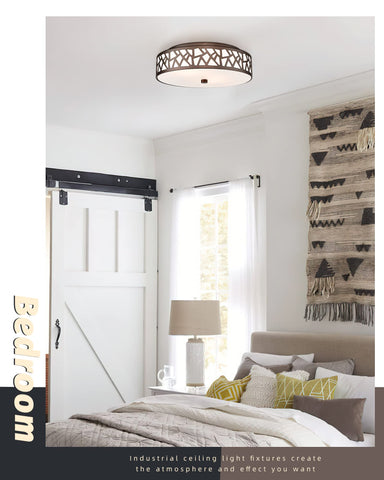 VICNIE 12-inch flush mount canopy for clean ceiling line