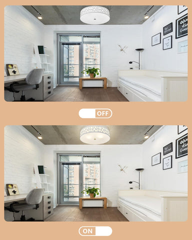 VICNIE bedroom modern ceiling light with diffused illumination