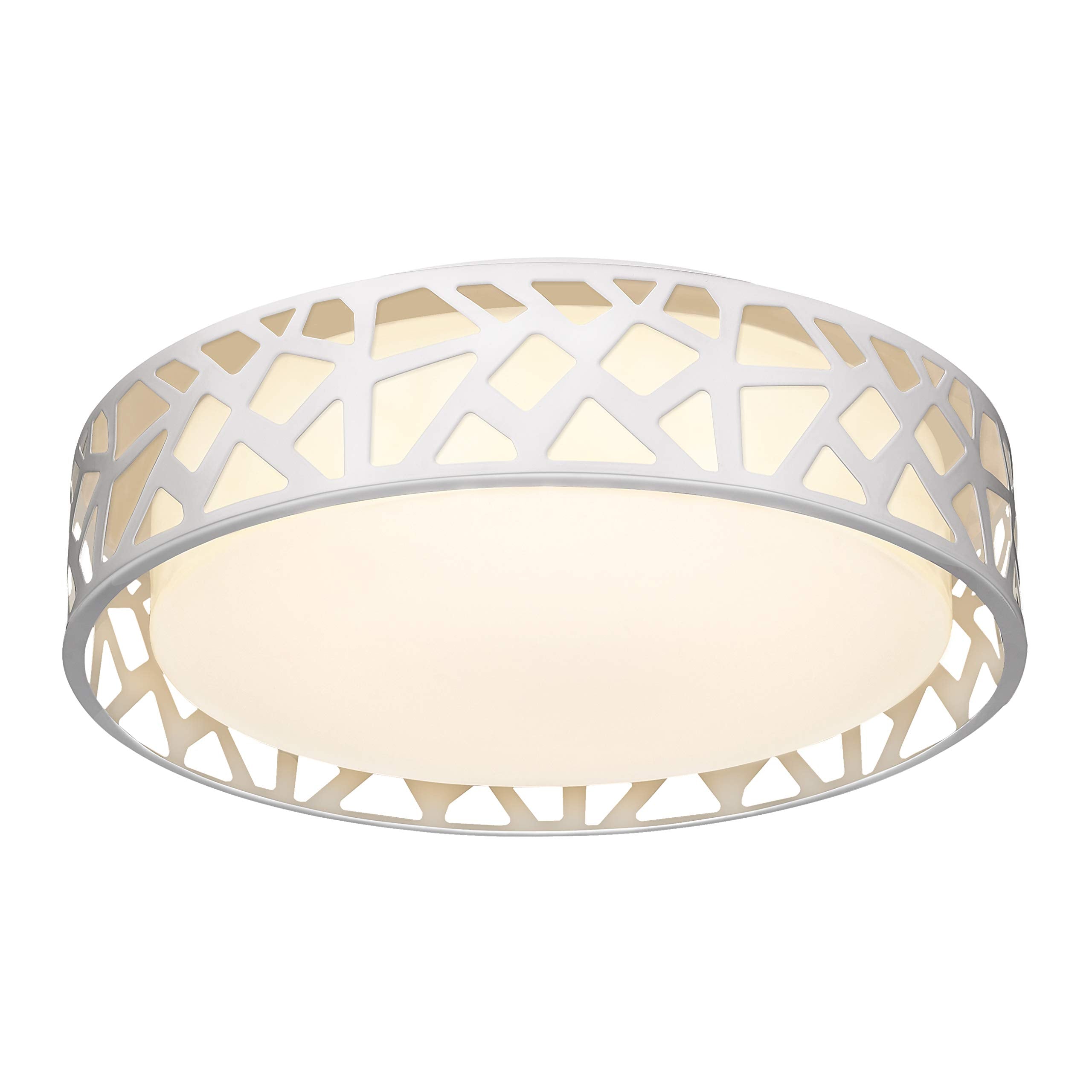 VICNIE flush mount ceiling light with 12-inch canopy for modern illumination