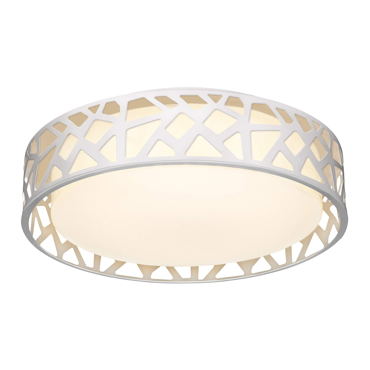 VICNIE flush mount ceiling light with 12-inch canopy for modern illumination
