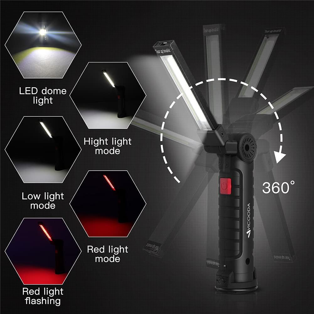 VICOODA durable rubber body and aluminum head for heat dissipation and long life.