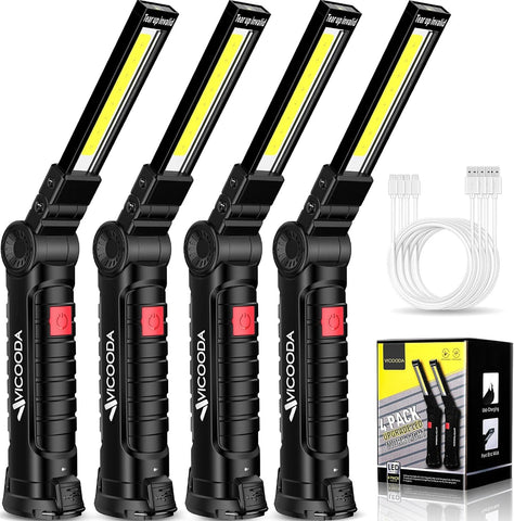 VICOODA LED work light with 360° rotation for versatile angles and hands-free lighting.