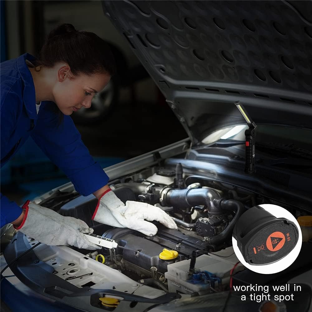 VICOODA LED work light with magnetic base for secure hands-free mounting.