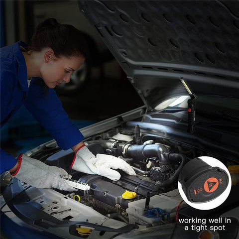 VICOODA LED work light with magnetic base for secure hands-free mounting.