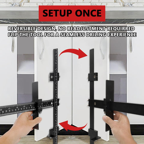 Vicrays cabinet handle jig adjustable distance for various sizes