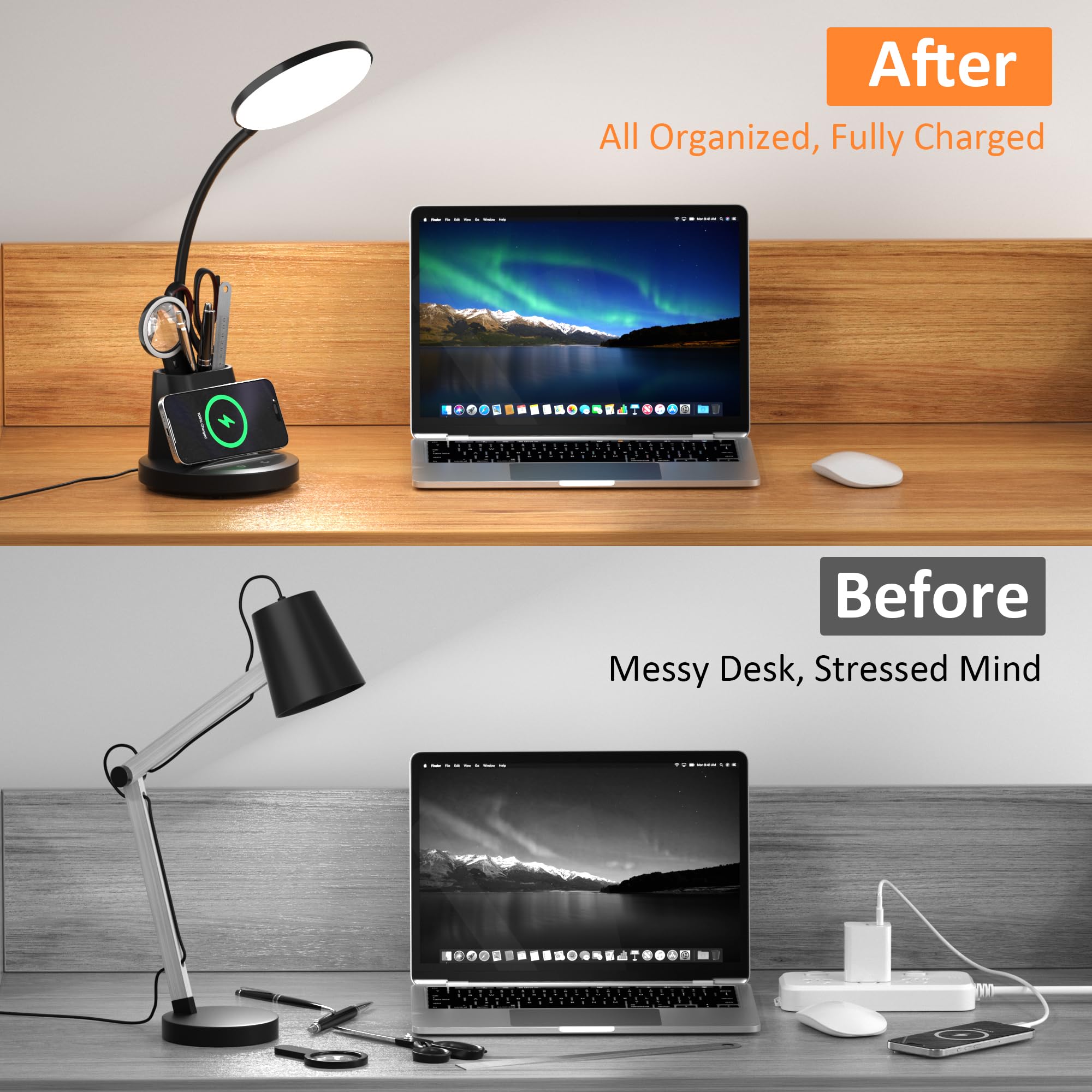 Vicsoon desk lamp 4000K neutral white for focused work