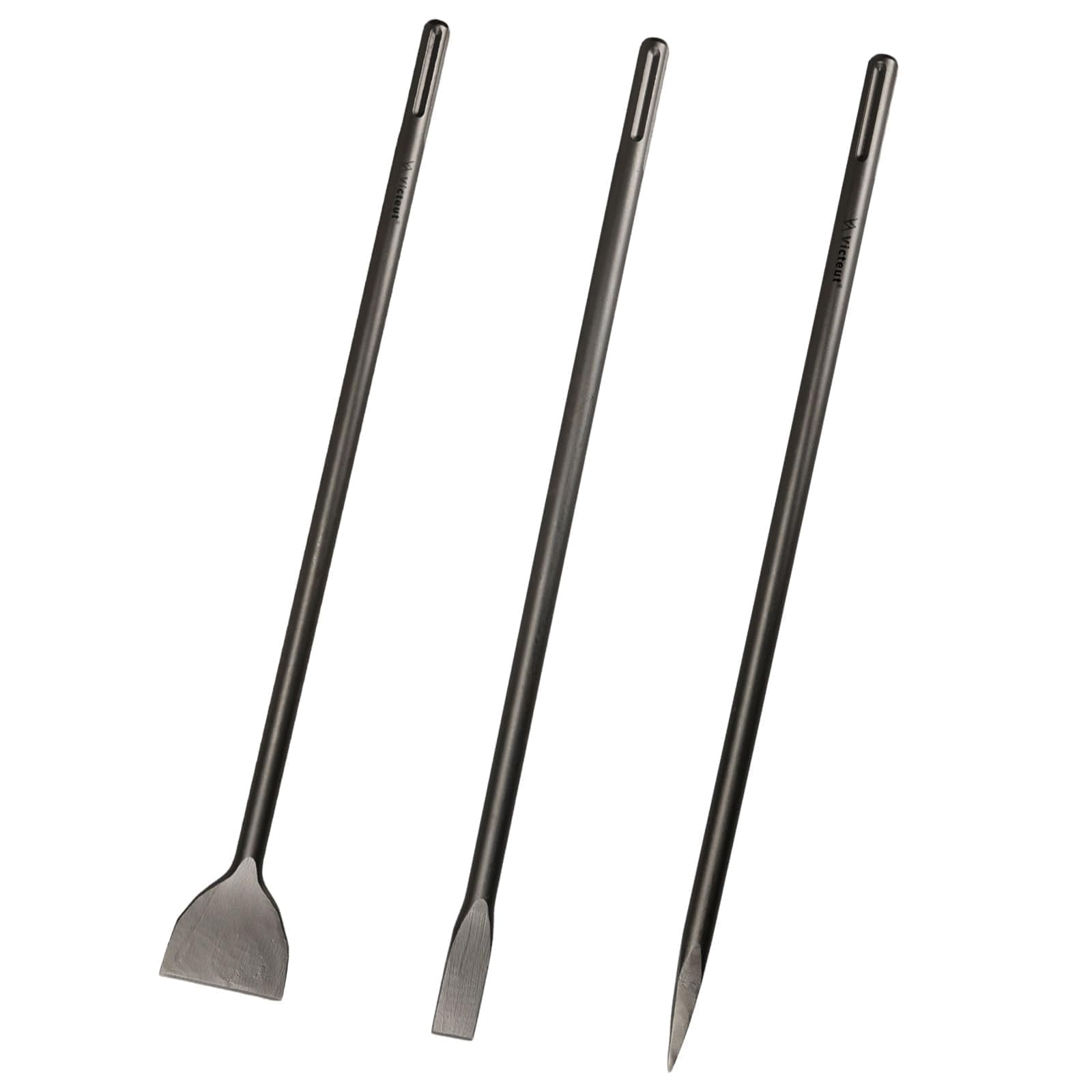 Victeut 24in SDS Max 1in flat chisel for precise masonry shaping