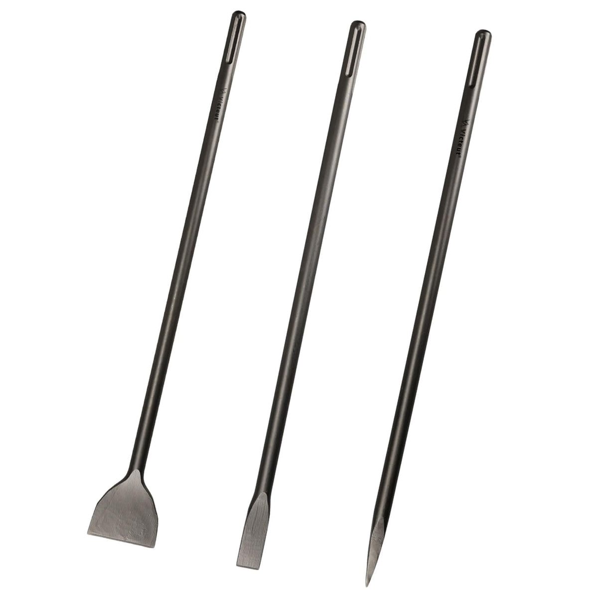 Victeut 24in SDS Max 1in flat chisel for precise masonry shaping