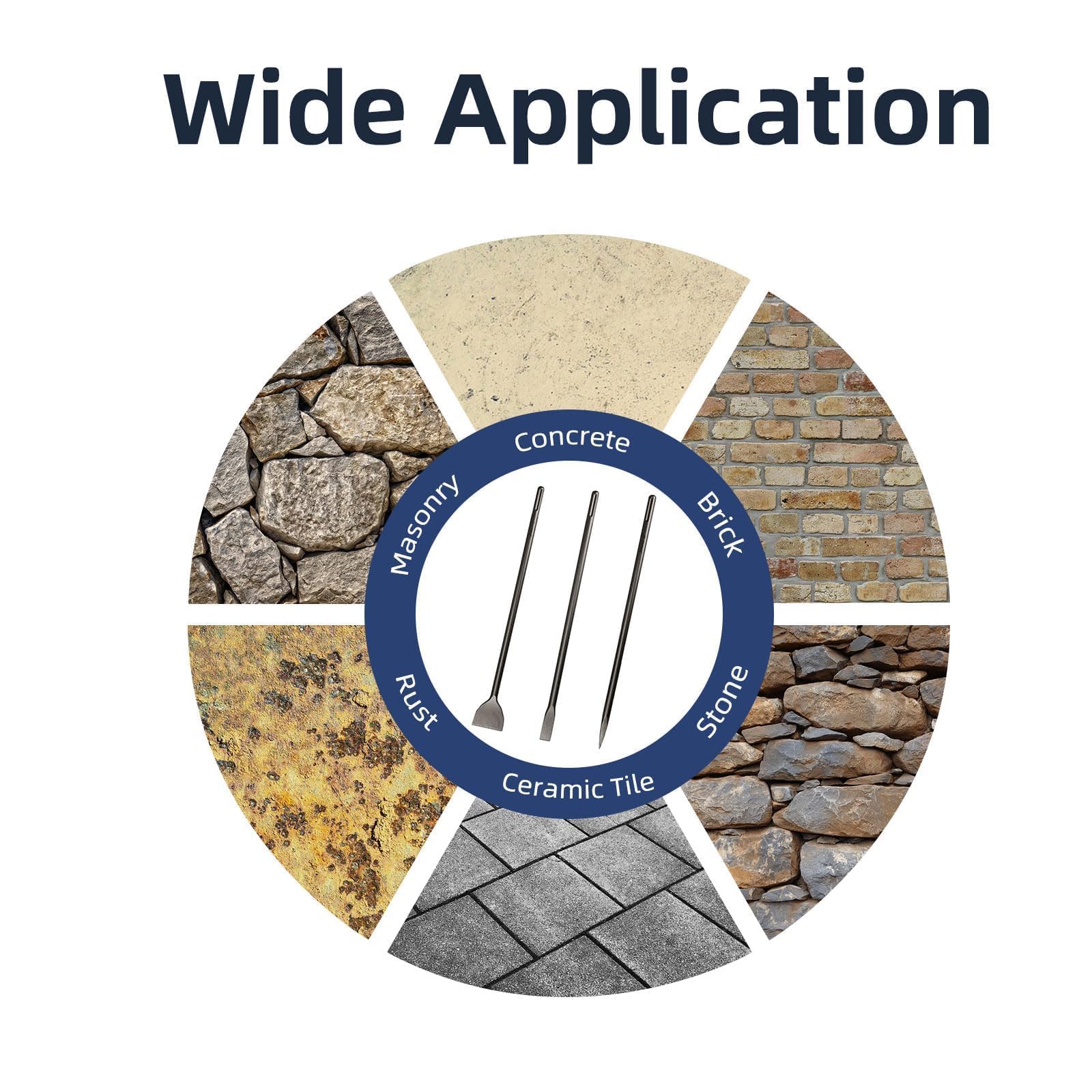 Victeut 24in SDS Max set shown in demolition-ready configuration for hard materials
