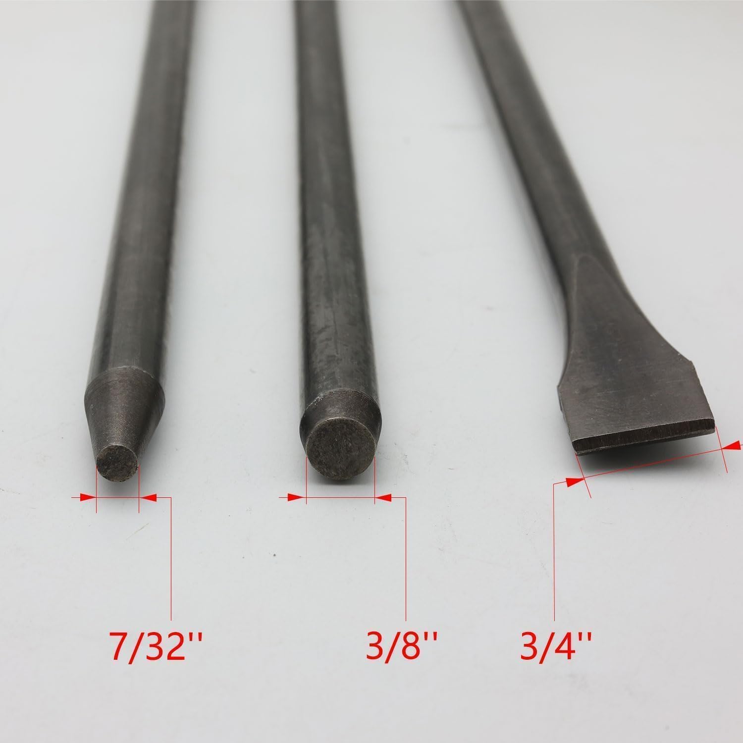 Victeut 42Cr-Mo air hammer tip 3/8 inch in action for precision