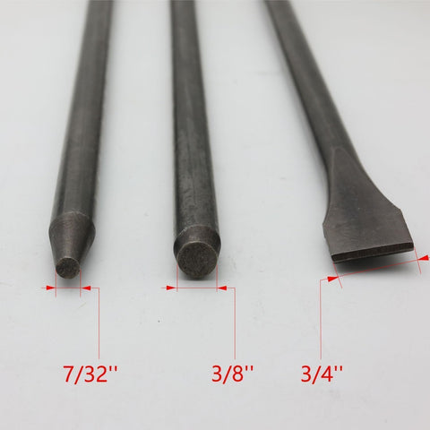 Victeut 42Cr-Mo air hammer tip 3/8 inch in action for precision