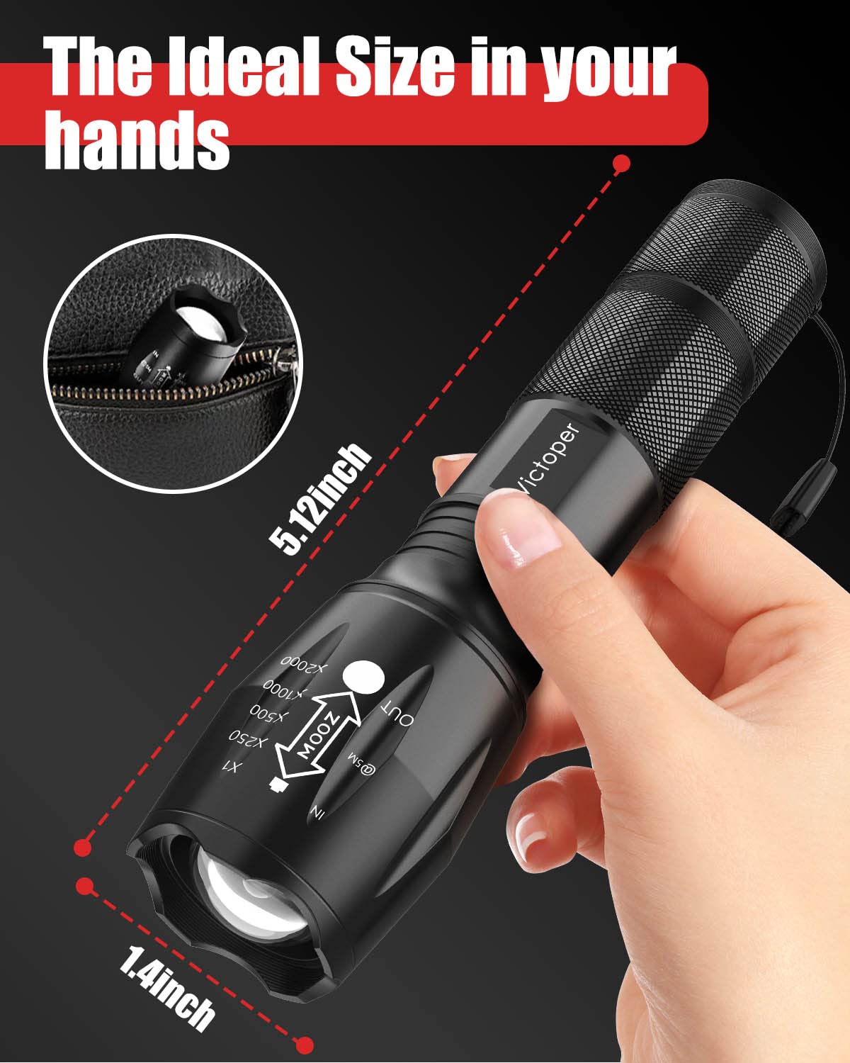 Victoper gift ready outdoor flashlight ideal for outdoor enthusiasts