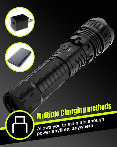 Victoper LED flashlights emergency use to charge devices and signal.