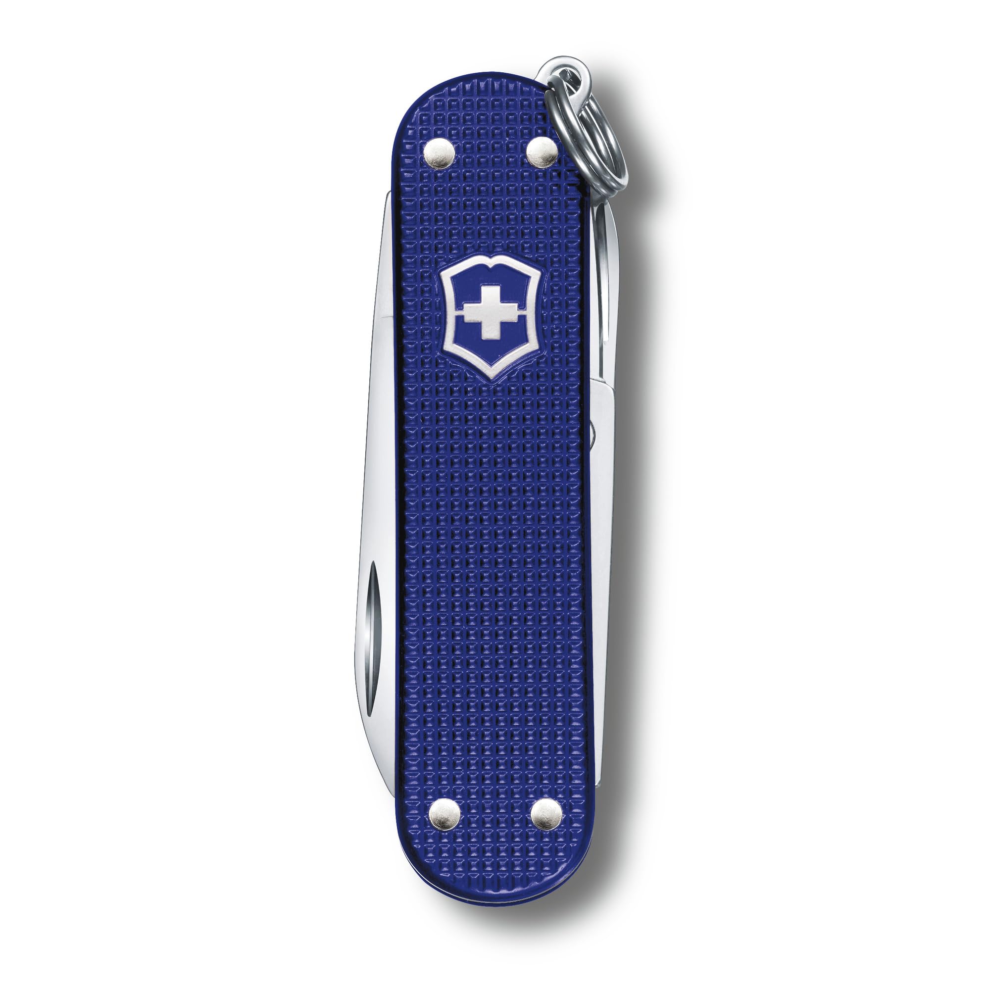 Victorinox Classic SD Alox Night Dive blue with nail file for on-the-go grooming.