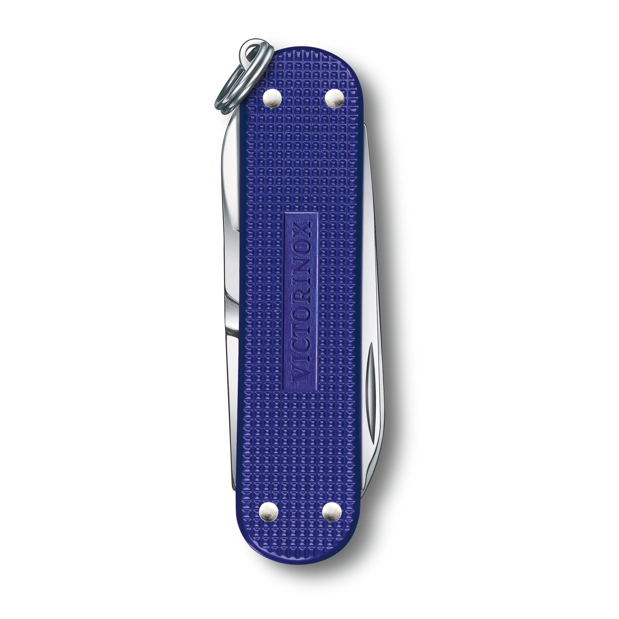 Victorinox Classic SD Alox Night Dive blue small blade for precise tasks.