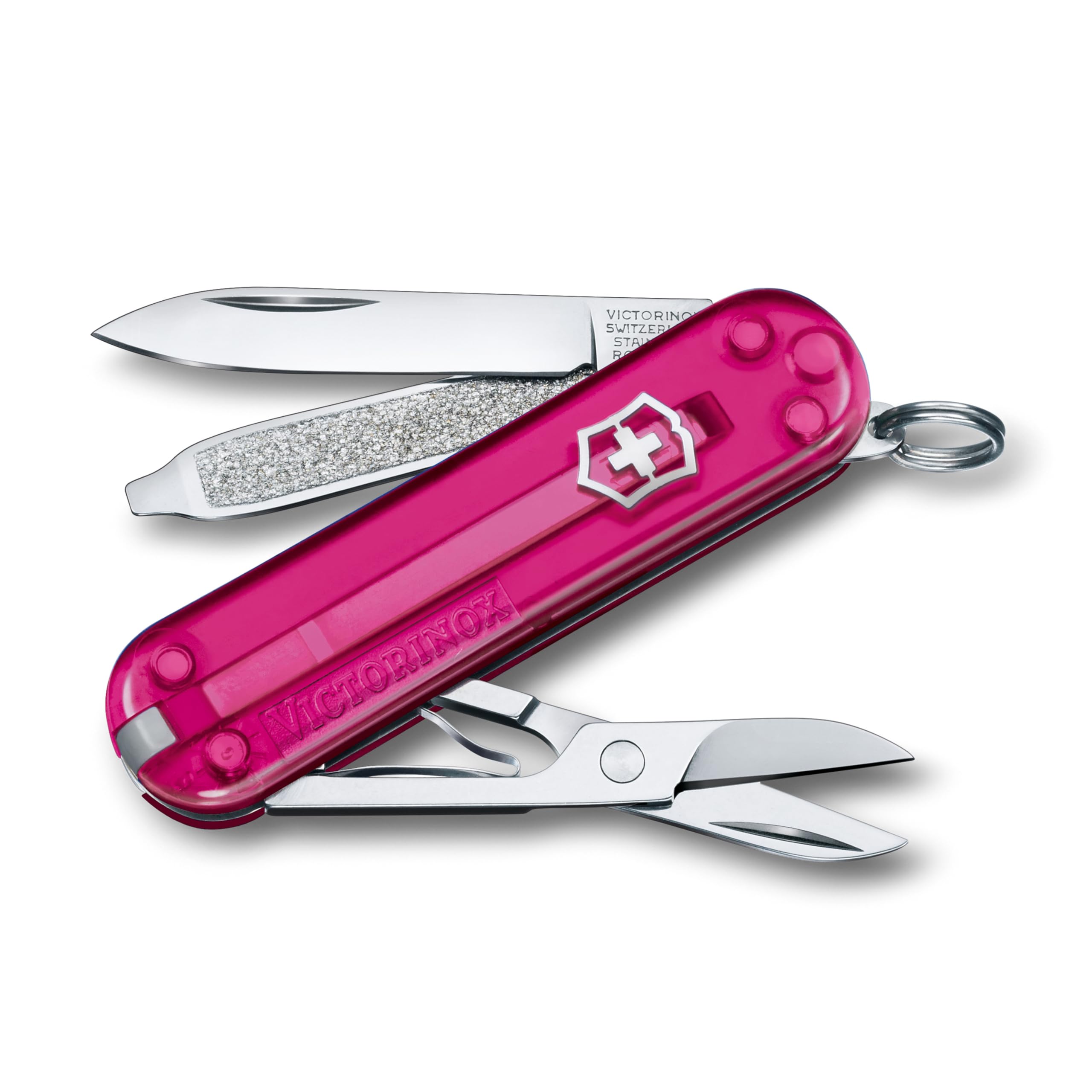 Victorinox Classic SD Cupcake Dream in pink translucent finish, ideal for daily carry.