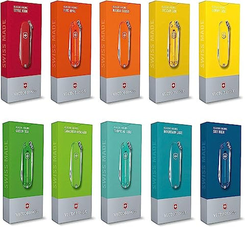 Victorinox Classic SD Mystical Morning finish, compact design for everyday use.