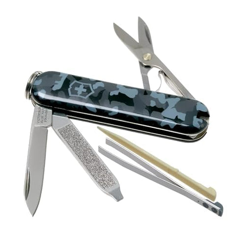 Victorinox Classic SD nail file and screwdriver in one tool.