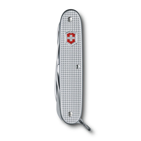 Victorinox Farmer X Alox pocket knife shown in compact carry for travel.