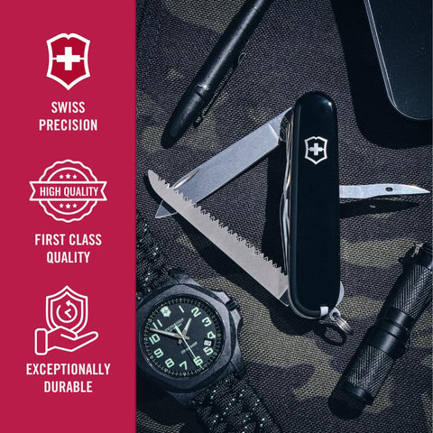 Victorinox Huntsman can opener with bottle opener for versatile meals