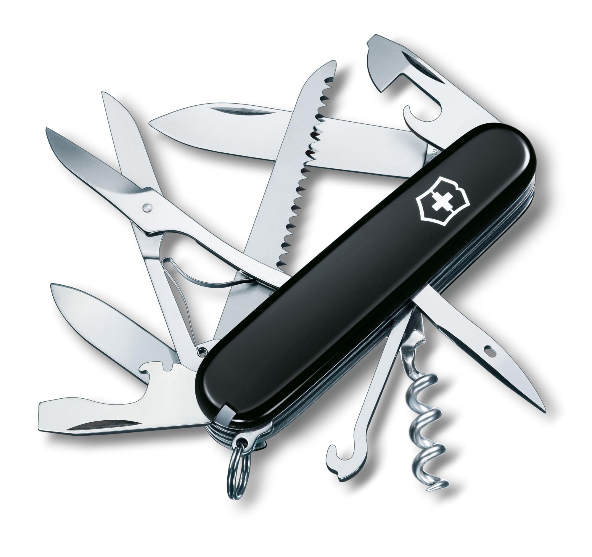 Victorinox Huntsman wood saw for outdoor projects and campsite preparation