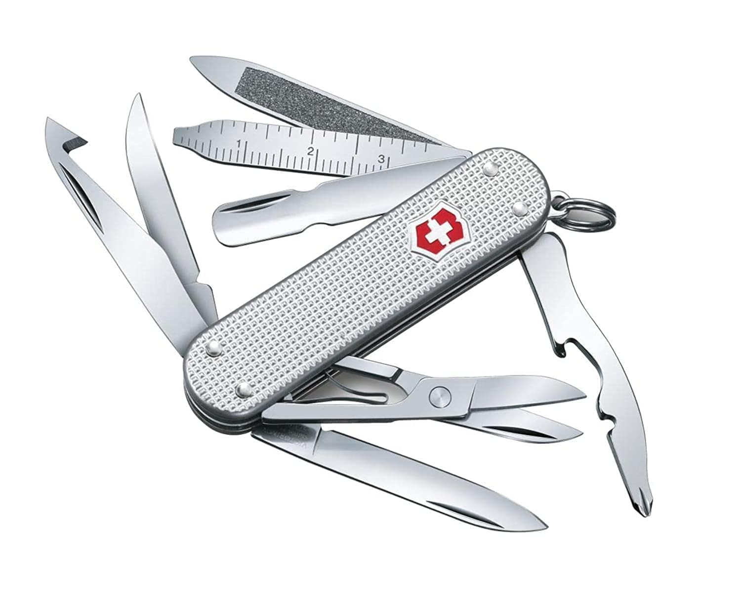 Victorinox Mini Champ Alox bottle opener, handy for quick bottle openings on the go.