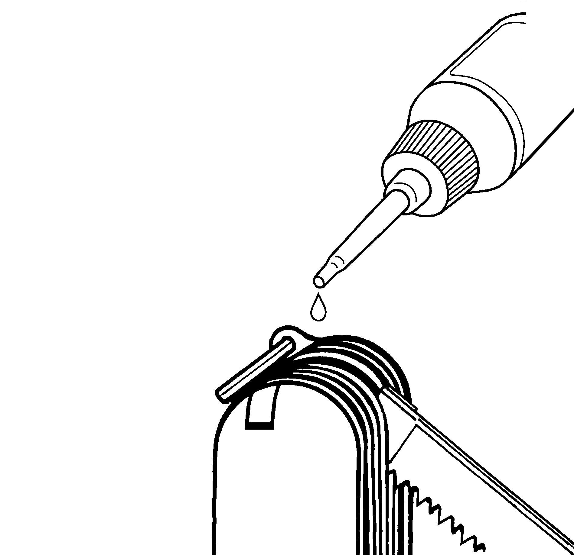 Victorinox multitool oil applied to hinge improves movement and rust protection.