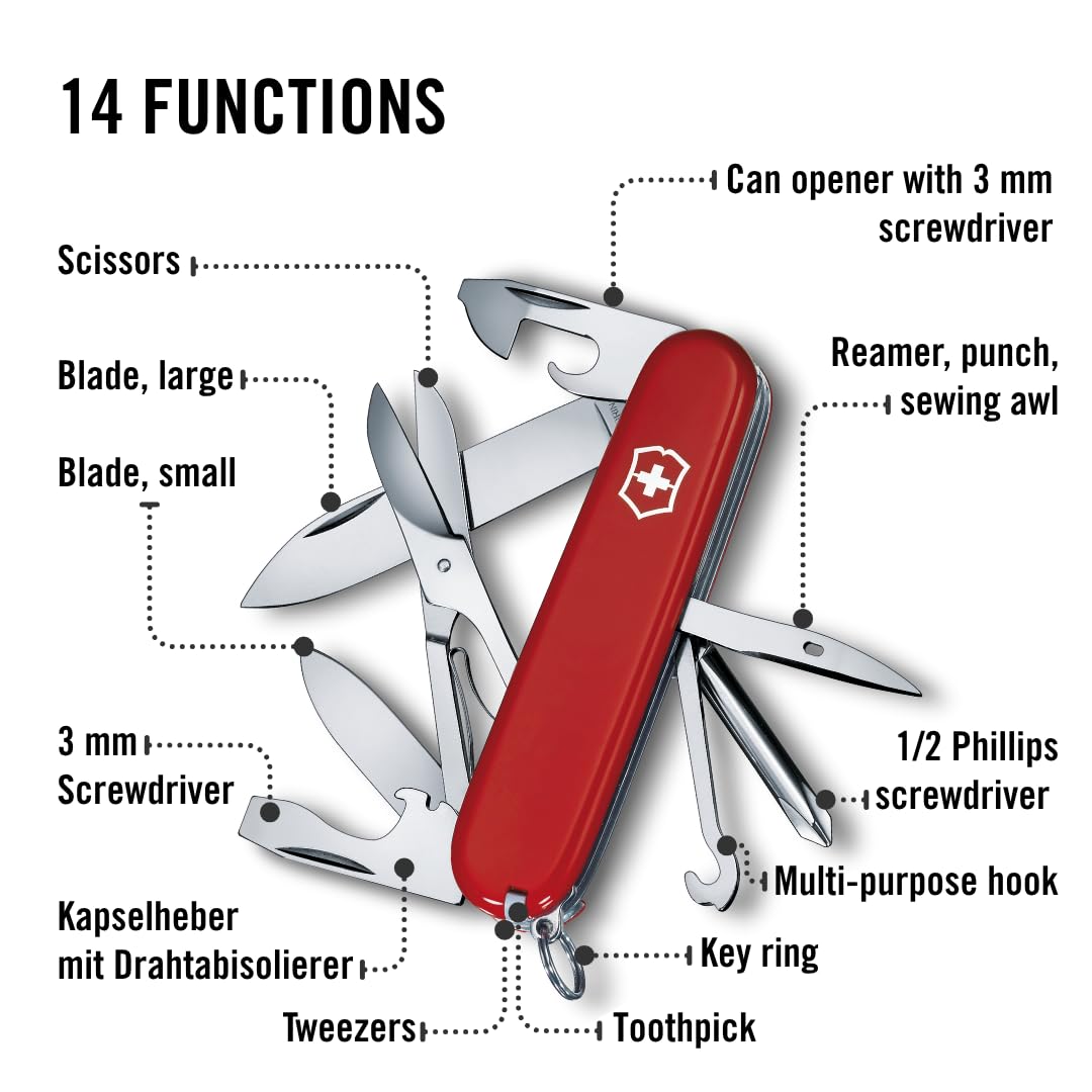 Victorinox Super Tinker multipurpose hook for versatile everyday tasks.