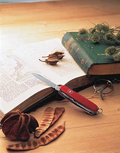Victorinox Swiss Army Climber with blades open for quick camping tasks.