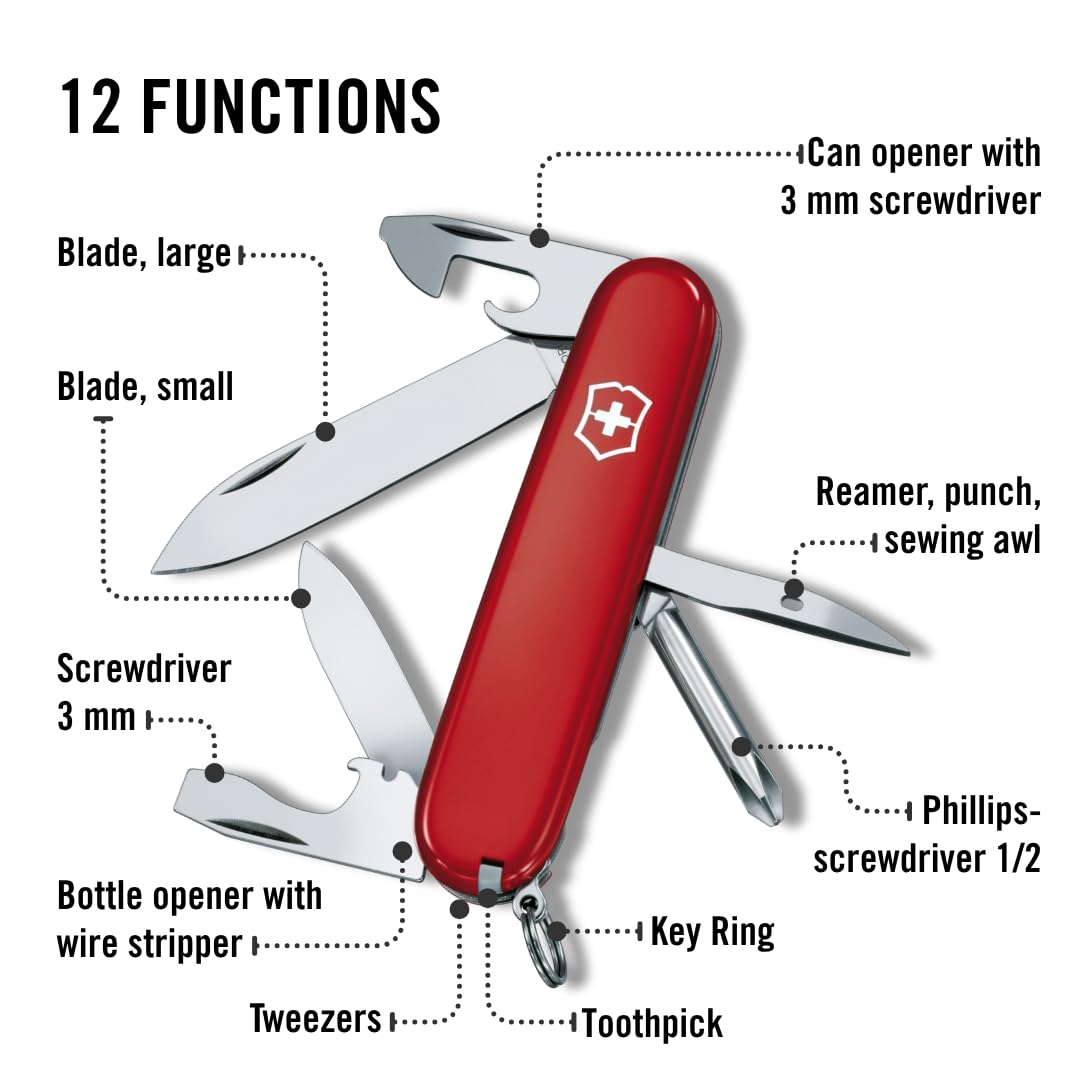 Can opener and bottle opener on the Tinker ready for outdoor meals.