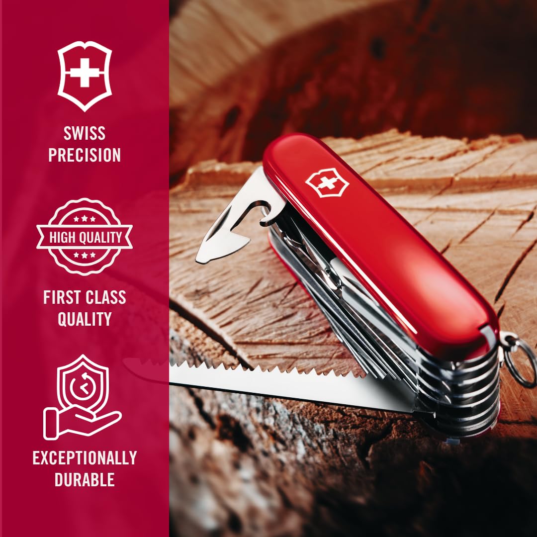 Victorinox Swiss Champ compact red pocket knife ready for daily carry.