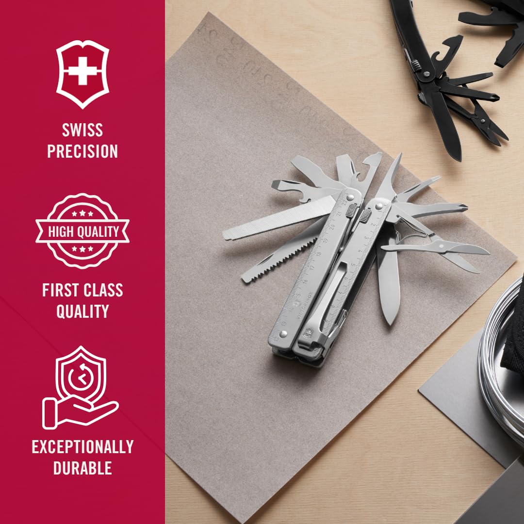 Victorinox Swiss Tool spring-loaded tools enable quick access during field tasks.