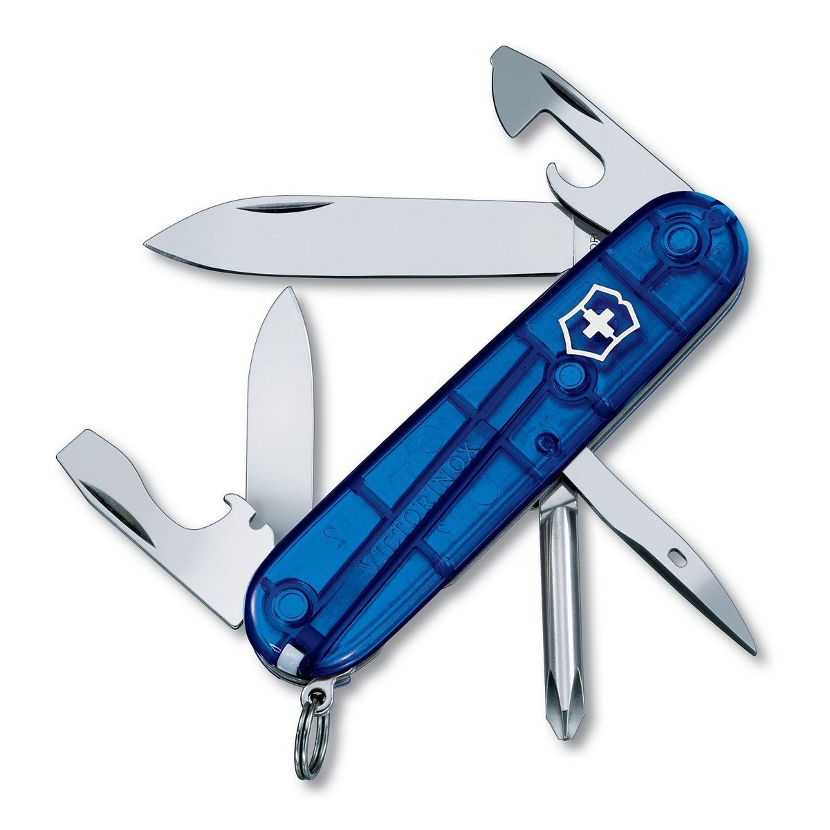 Victorinox Tinker large blade in action for daily cutting tasks and quick fixes