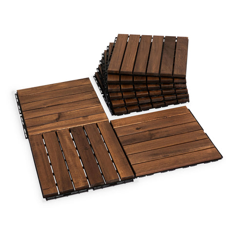 VICTORY RELAX acacia deck tiles interlocking for quick outdoor setup