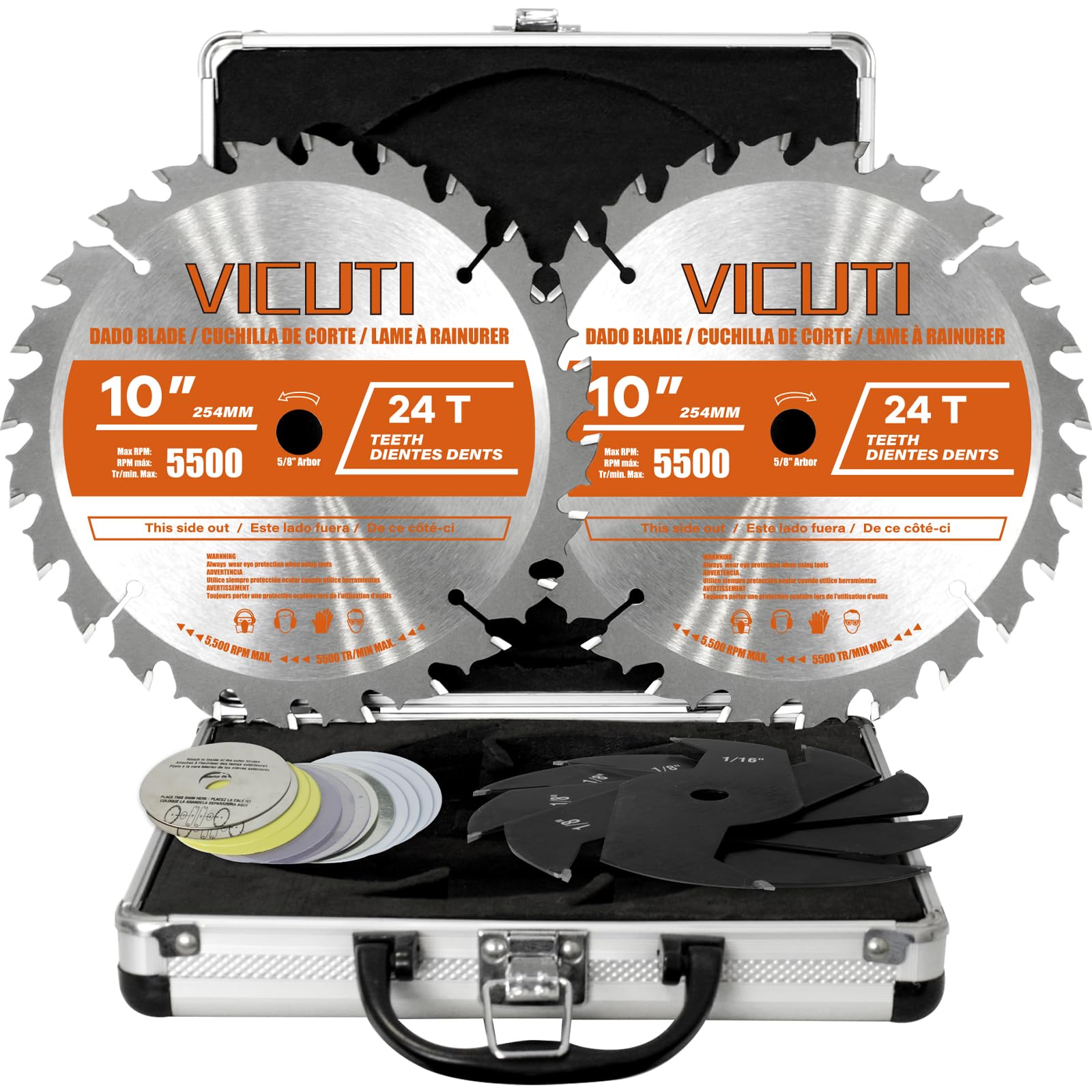 VICUTI 10'' outer blades deliver precise dados for flawless joinery