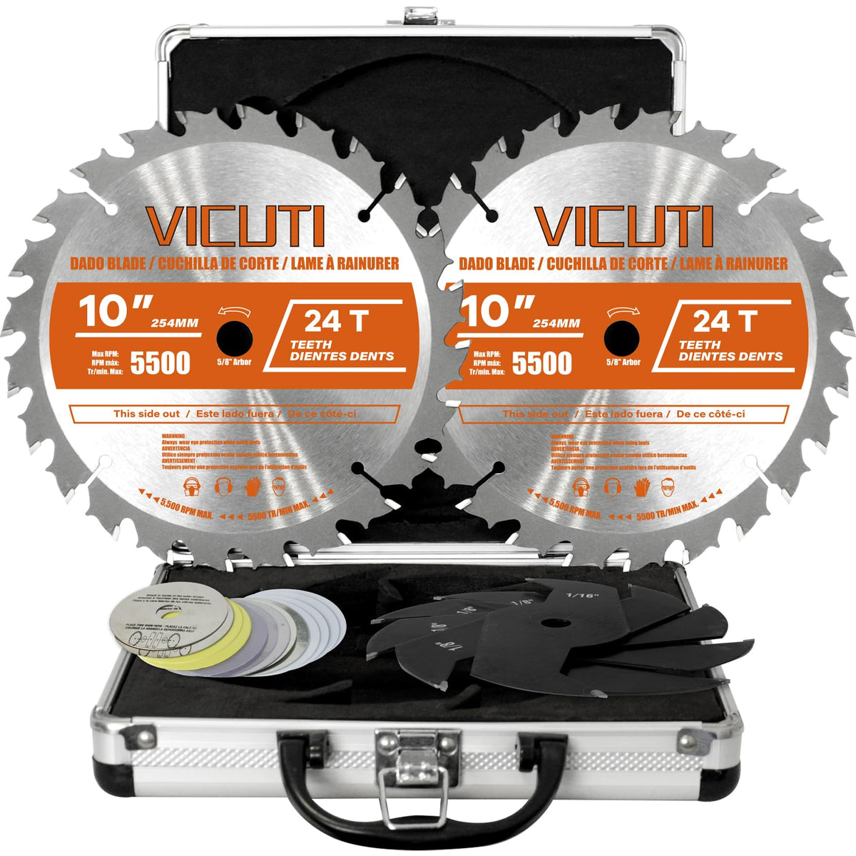 VICUTI 10'' outer blades deliver precise dados for flawless joinery