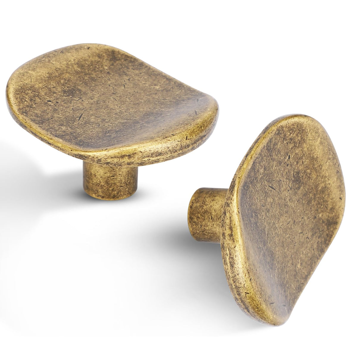 Vicycmc antique brass cabinet knob on rustic kitchen cabinet