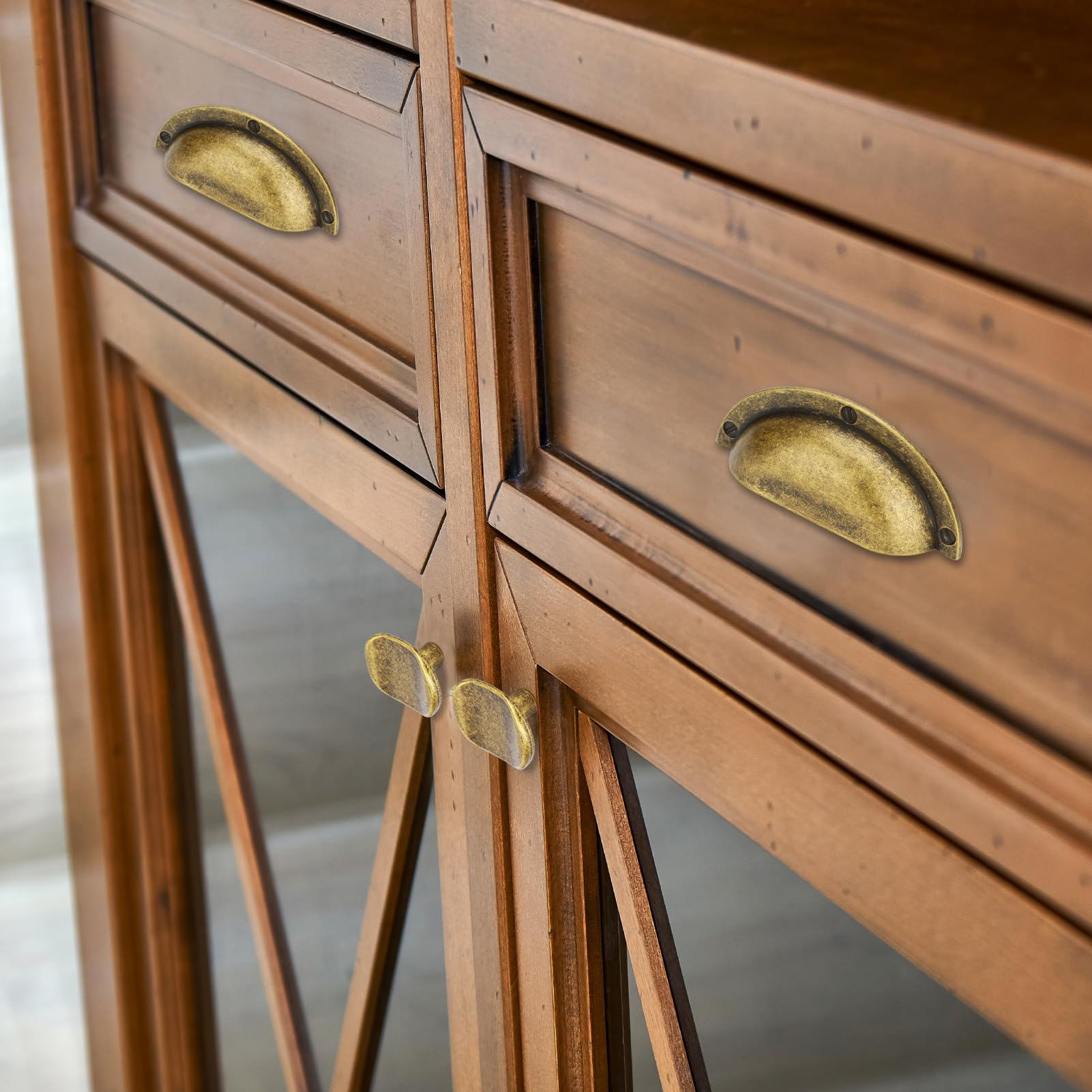 Vicycmc drawer pull with included M4 screws for quick install