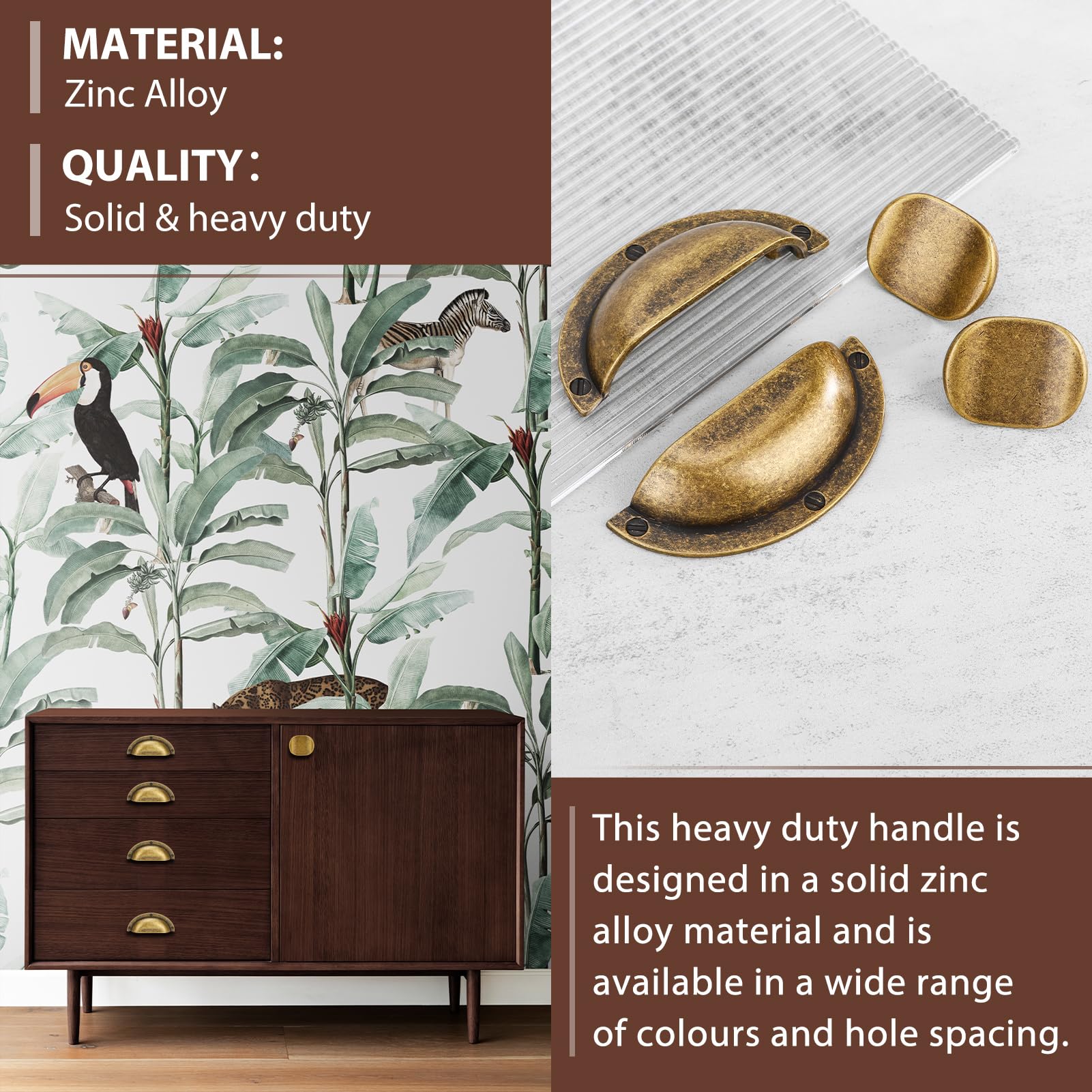 Vicycmc antique brass knob on bathroom vanity cabinet