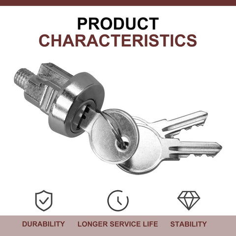 VIDABTE metal mailbox lock close-up highlighting robust construction.