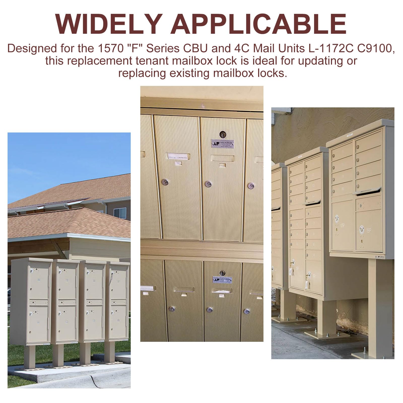 VIDABTE replacement lock in residential use for safer mail.