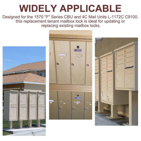 VIDABTE replacement lock in residential use for safer mail.